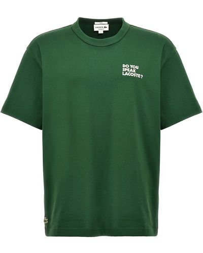 Lacoste Do You Speak ? T-shirt - Green