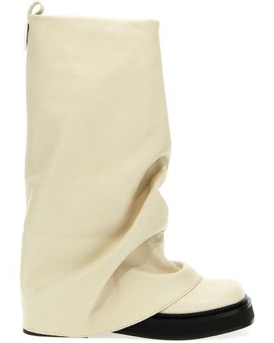 The Attico Robin Boots, Ankle Boots - Natural
