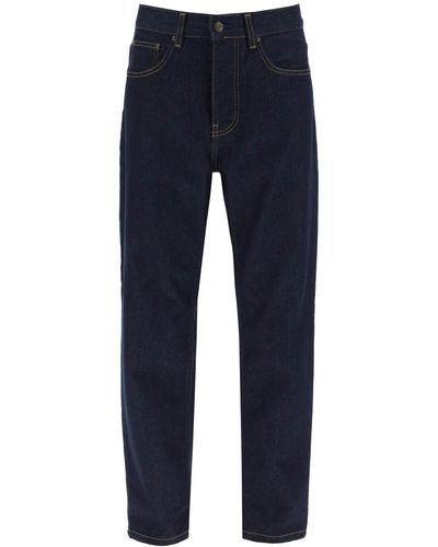 Carhartt Jeans Newel In Denim Organico - Blu