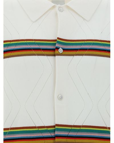 Paul Smith Knitted Ss Shirt - Multicolour
