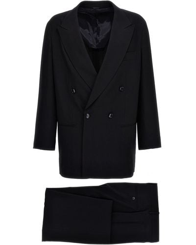Giorgio Armani Wool Tailored Suit Completi - Black