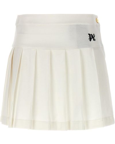 Palm Angels Monogram Gonne Bianco/Nero