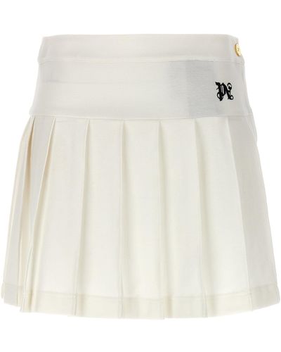 Palm Angels 'Monogram' Skirt - White