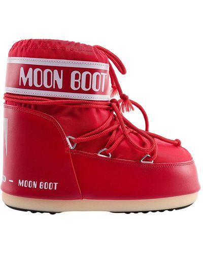 Moonboot Moon Boot Icon Nylon Red Après-ski Homme : Snowleader