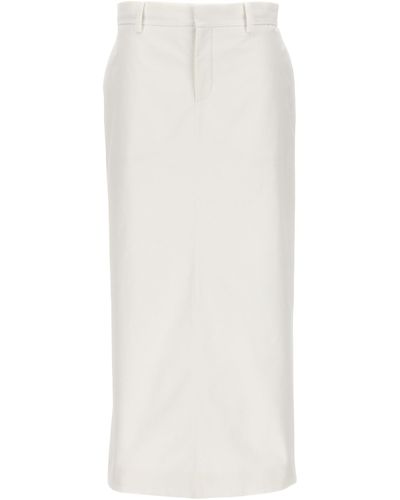 Valentino Garavani Longuette Skirt Skirts - White