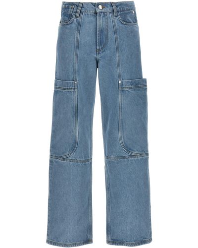 Gcds Denim Ultrapocket Jeans Celeste - Blu