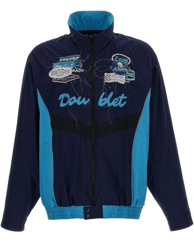 Doublet A.i. Patches Embroidery Casual Jackets, Parka - Blue