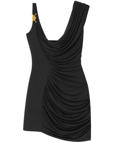 Versace Medusa '95 Draped Minidress - Black