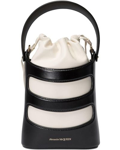 Alexander McQueen The Rise Mini Handbags - Black