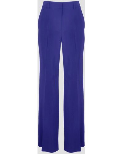 Alberta Ferretti Viscose stretch trousers - Blu
