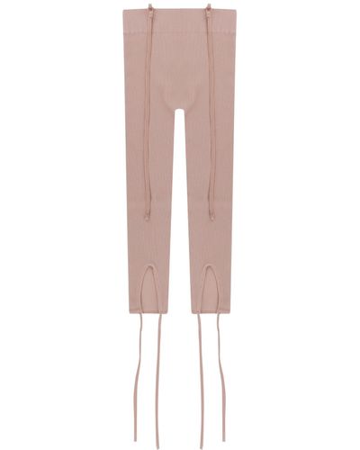 ANDREA ADAMO Leggings In Stretch Fabric - Pink