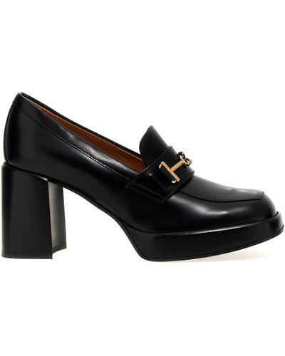 Tod's Chain Loafers Pumps Black