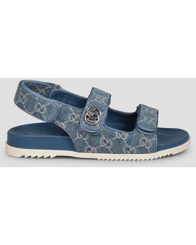 Gucci Double g sandal - Blu
