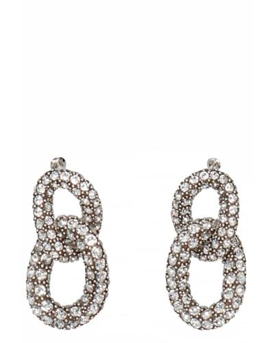Isabel Marant Crystal Earrings Gioielli Silver - Bianco