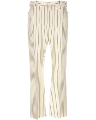 Tom Ford Pinstripe Pantaloni Bianco/Nero - Neutro