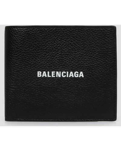 Balenciaga Cash Square Folded Coin Wallet - Black