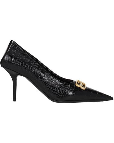 Balenciaga Tiaga Leather Mules - Black Pumps, Shoes - BAL142415