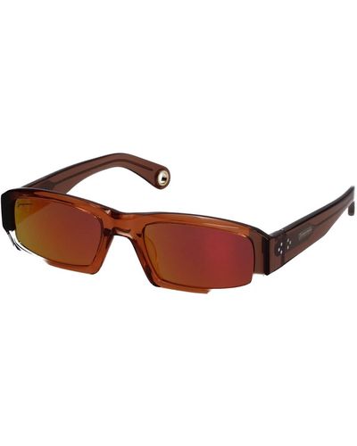 Jacquemus Sunglasses Acetate Brown Light Brown - White