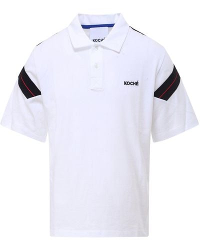 Koche Cotton Polo Shirt - White