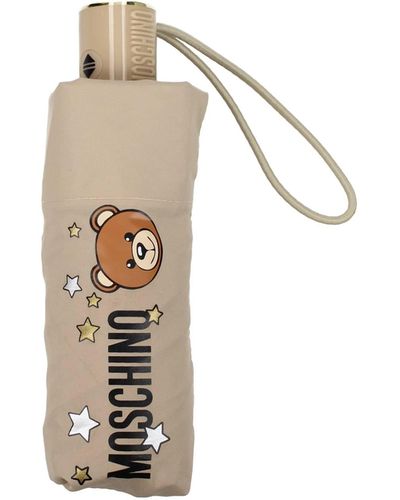 Moschino Ombrelli toy stars Poliestere Beige - Metallizzato