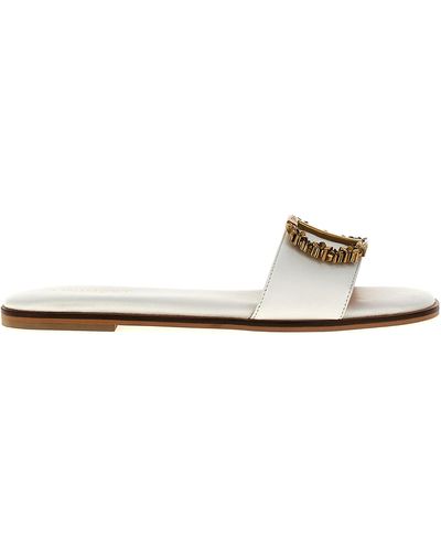 Twin Set Leather Sandals - White