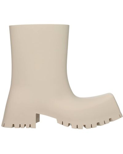 Balenciaga Ankle Boots Trooper Rubber - Natural