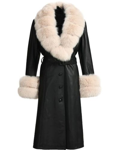 Wanan Touch Lux Special Black Leather Coat
