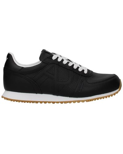 Armani Jeans Sneakers Leather - Black