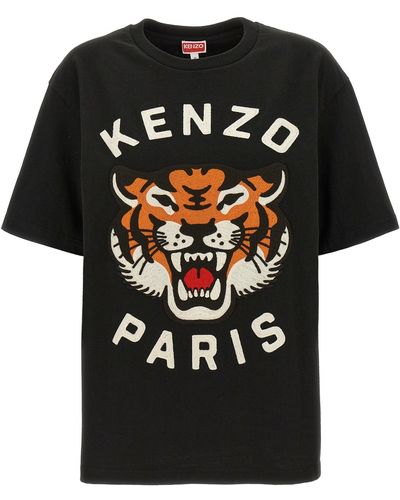 KENZO Lucky Tiger T Shirt Nero