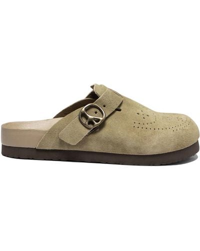 Needles Suede Clogs - Brown