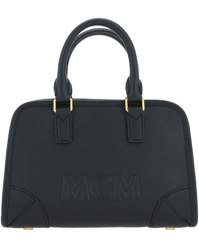 Boston leather handbag MCM Black in Leather - 33340323