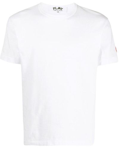 COMME DES GARÇONS PLAY Mens t shirt short sleeve knit - Bianco