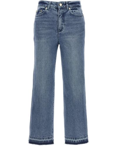 Michael Kors Crop Flare Jeans Celeste - Blu