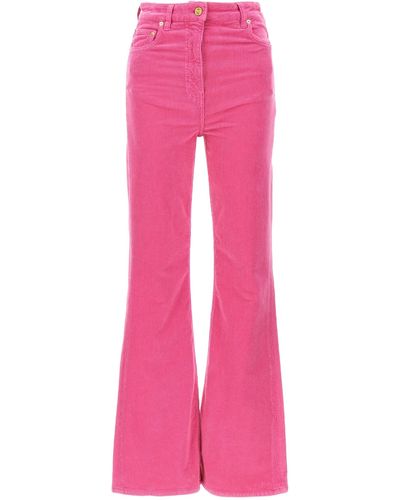 Ganni Corduroy Trousers Pantaloni Fucsia - Rosa
