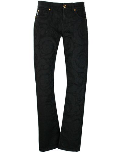 Versace Medusa-patch Skinny Jeans - Black