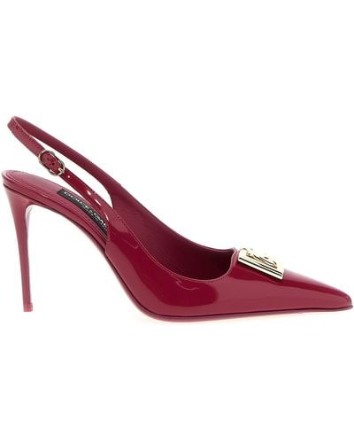 Dolce & Gabbana Lollo Court Shoes - Red