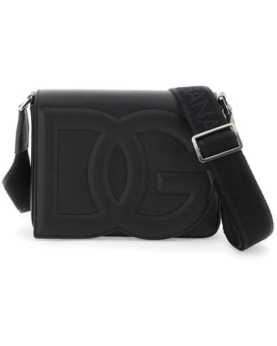 Dolce & Gabbana Medium-Sized Dg Logo Shoulder Bag - Black