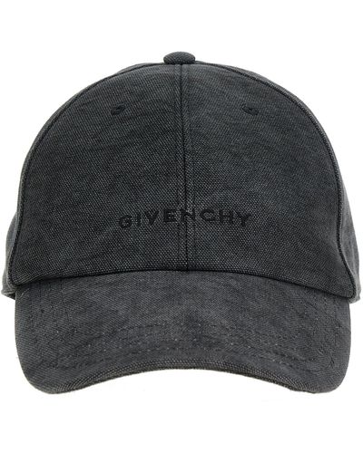 Givenchy Logo Embroidery Baseball Cap Cappelli Grigio