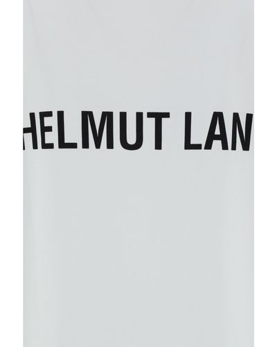 Helmut Lang Logo Muscle Tank. Hea T-Shirt - White