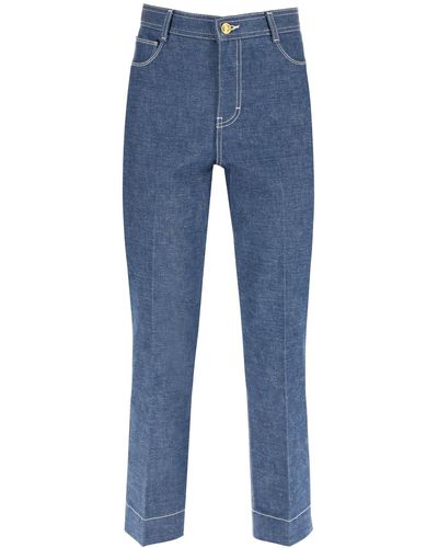 Tory Burch Jeans Cropped - Blu