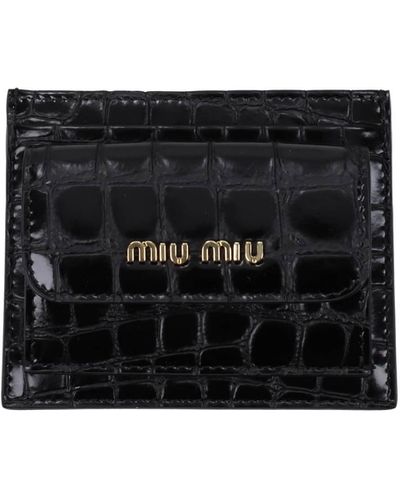 Miu Miu Document Holders Leather - Black