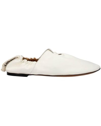 Loewe Ballet Flats Flamenco Leather - White