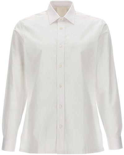 Givenchy Logo Embroidery Shirt Camicie Bianco