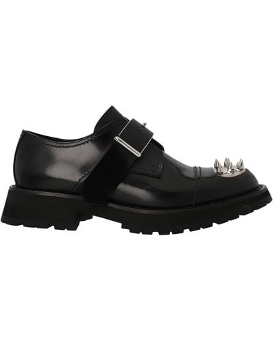 Alexander McQueen Studded Derby Shoes - Black