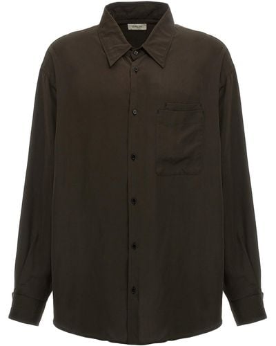 Lemaire Double Pocket Shirt, Blouse - Black