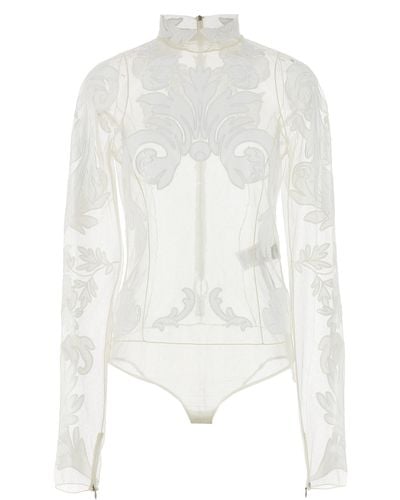 Stella McCartney Embroidery Bodysuit Underwear, Body - White