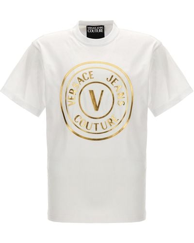 Versace Jeans Couture Logo T Shirt Bianco