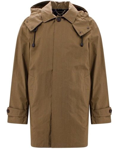 Sealup Hooded Cotton Raincoat - Natural