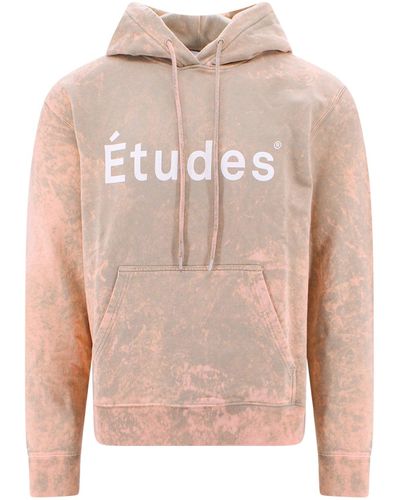 Etudes Studio Organic Cotton Sweatshirt With Frontal Logo - Pink