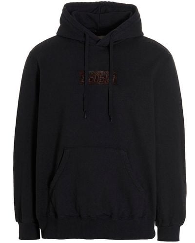 Doublet 'polyurethane Embroidery' Hoodie - Black